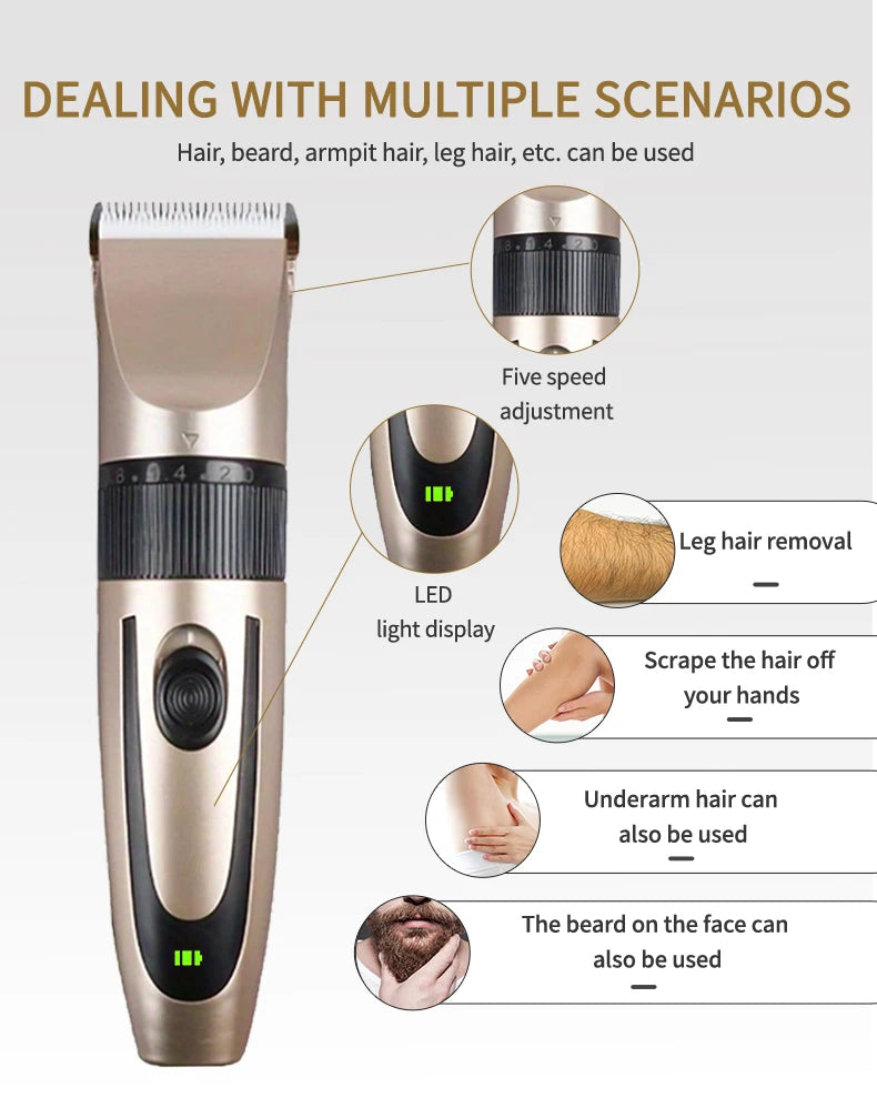 Xiaomi Electric Hair Trimmer Shaver Home Trimmers for Men Hair Clipper Professional Rechargeable Barber hair Cutting Machine