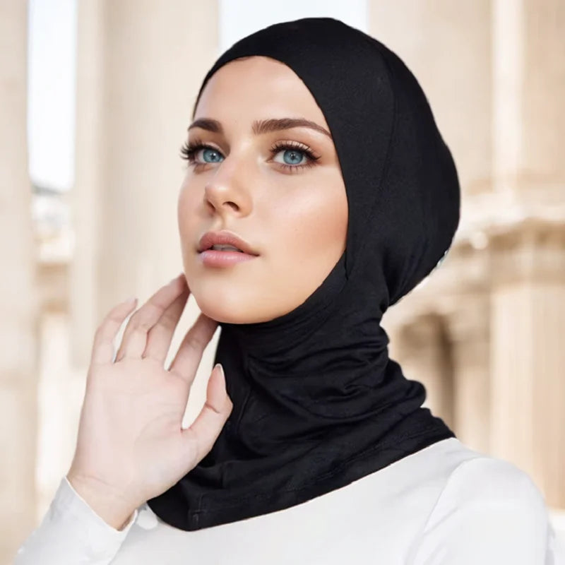 Modal Jersey Muslim Hijab Hat Women Headscarf Inner Hijab Caps Islamic Turban Soft Hijab Scarf Undercap Band New 2024 Bonnet