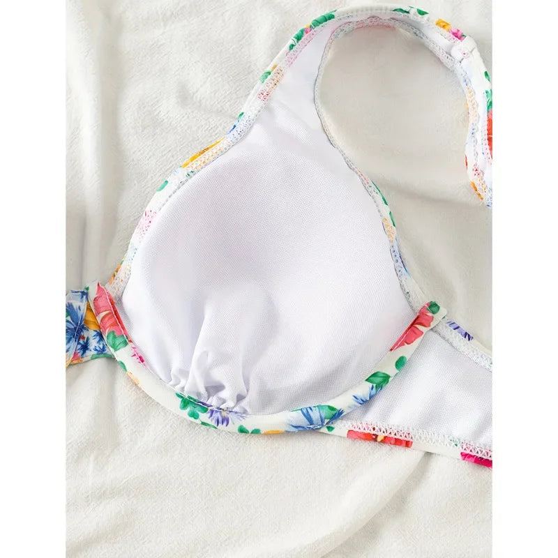 Sexy Bikini Swimsuit Women's Triangle Split Thermal Spring 2025 Trendy Swimwear Trendsetting Chinese Brand Female Bathing Suit