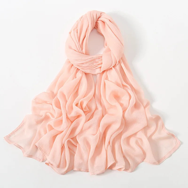 180*95cm Big Size Women Plain Solid Cotton Rayon Hijab Scarf Lady High Quality Wraps Shawls Muslim Modal Headband Islamic