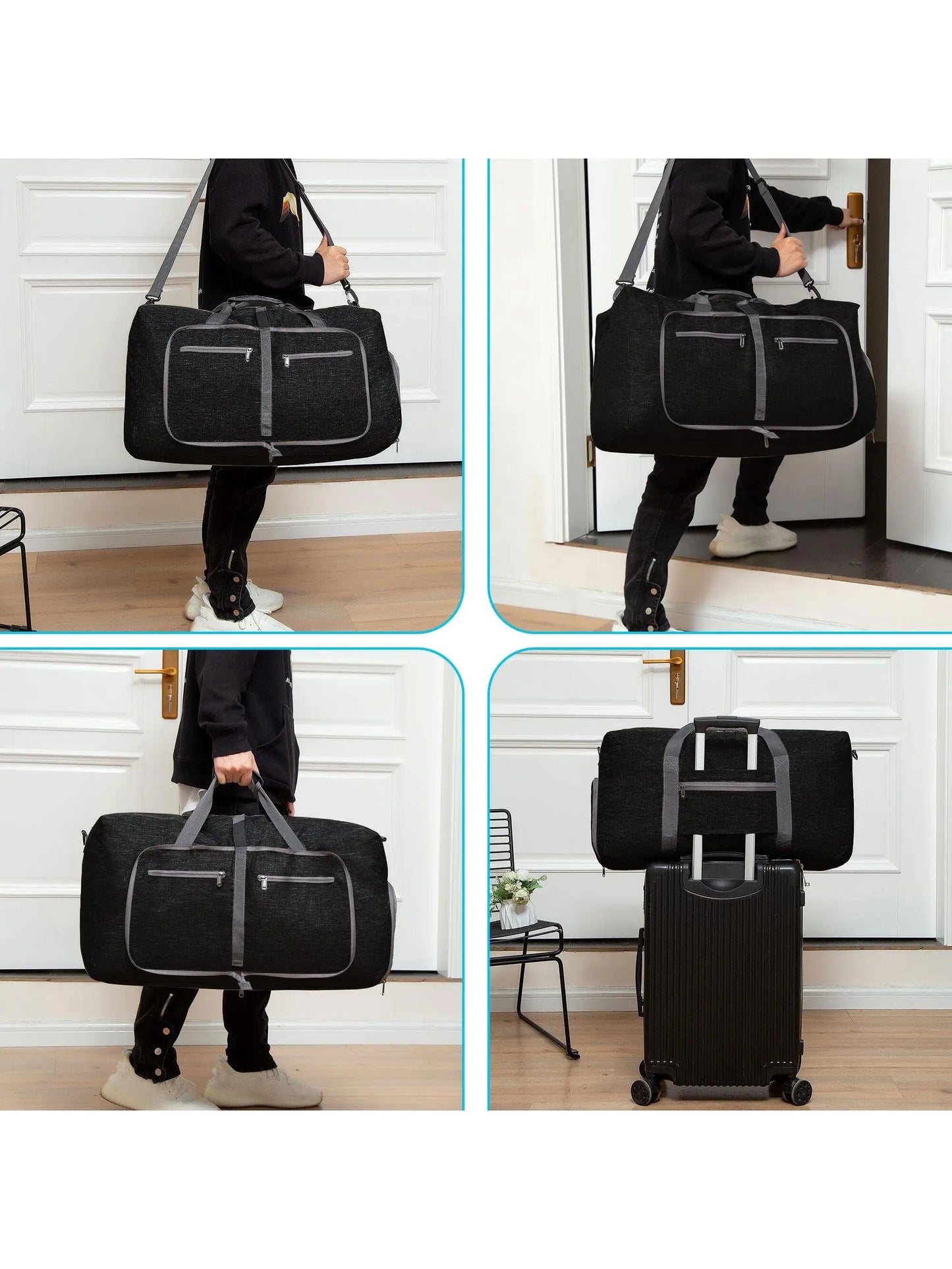 Travel Bag Handbags Large Capacity Carry On Luggage Bags Men Women Shoulder Outdoor Tote Weekend Waterproof Bag