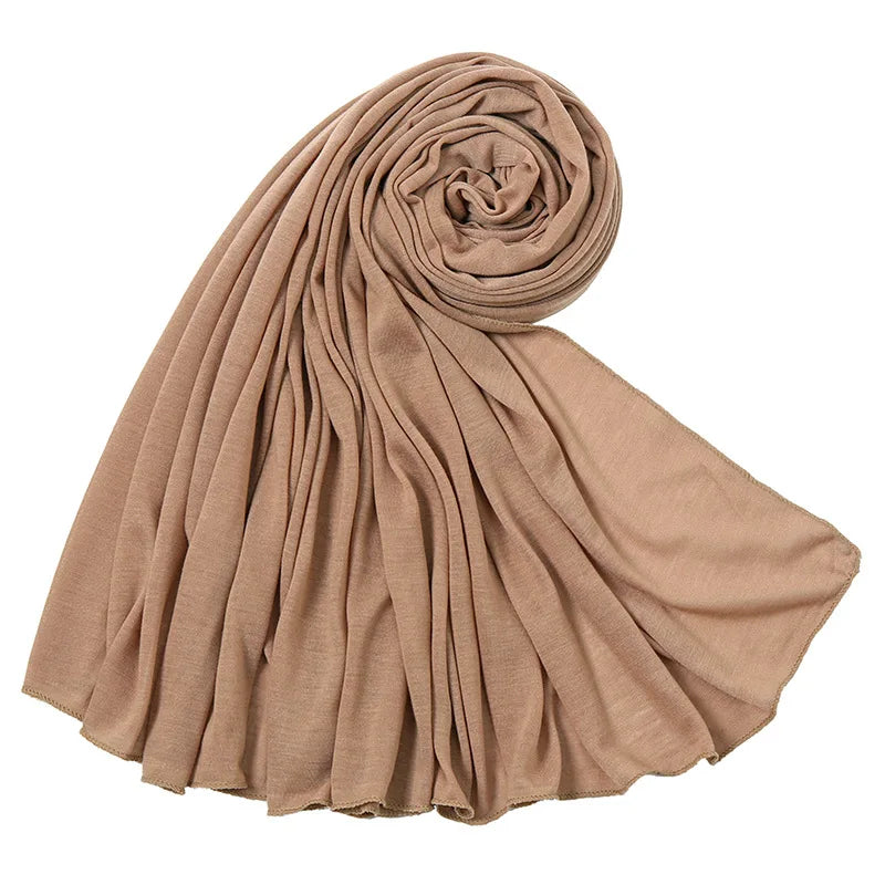 Multicolor Soft Cotton Muslim Headscarf Instant Jersey Hijab Full Cover Cap Wrap Scarf Islamic Shawls Women Turban Head Scarves