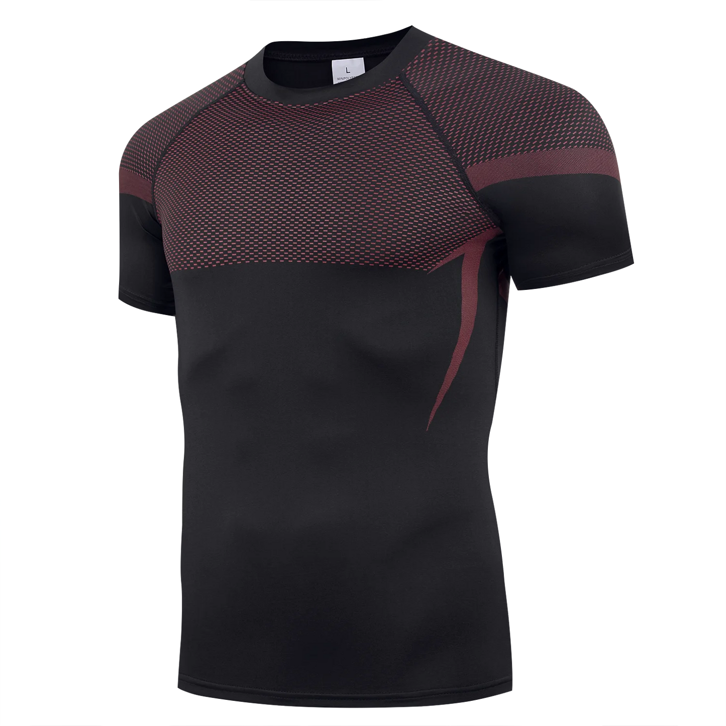 Men's Gym T-Shirt Workout & Training Fitness Short Sleeve Slim Fit O-Neck Athletic Baselayer Tees Tops Sport Clothing