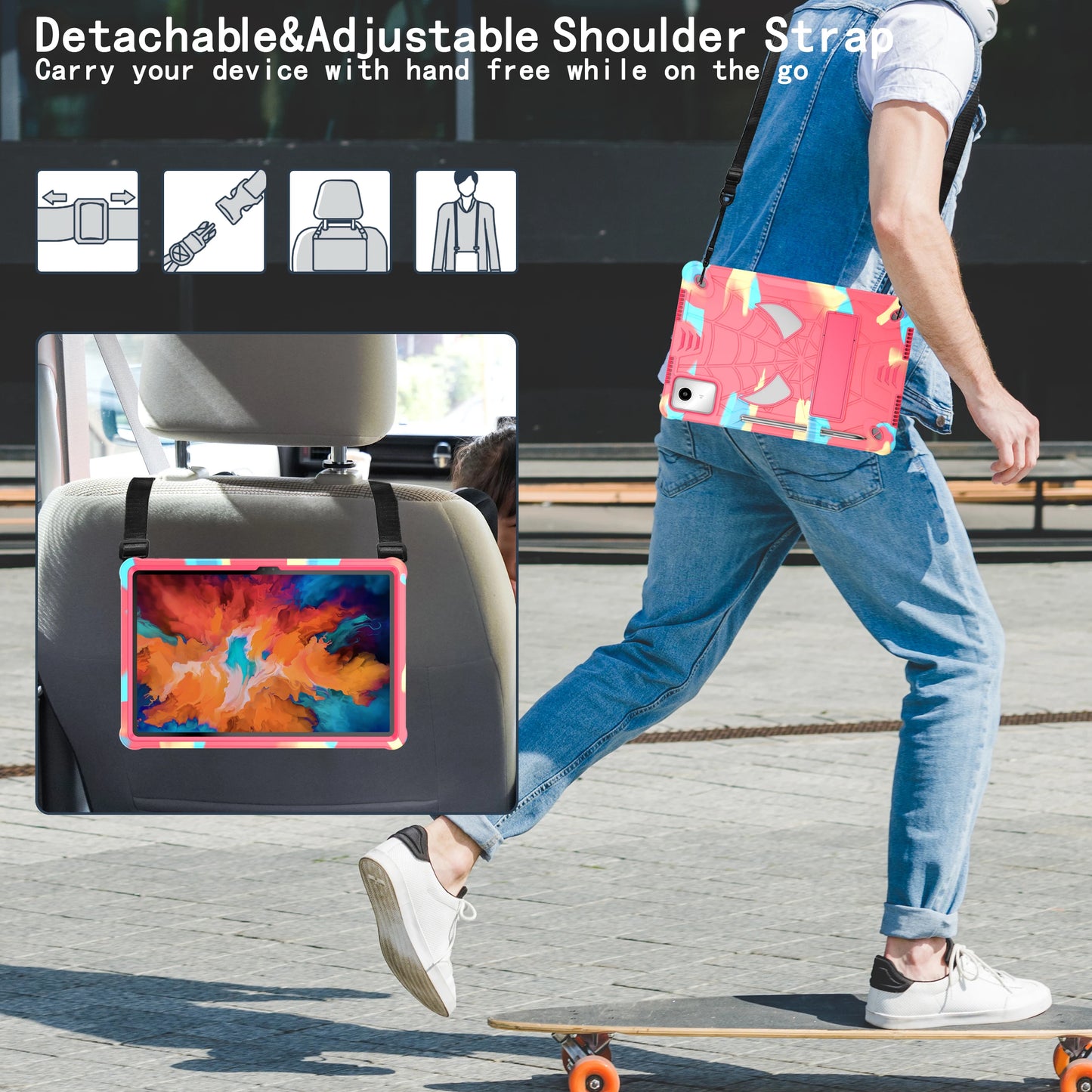 For Lenovo Tab M11 Xiaoxin Pad 2024 11 inch TB331FC TB330FU Lenovo Tab K11 Kids Safe Shockproof Spider Tablet Case Fundas Cover