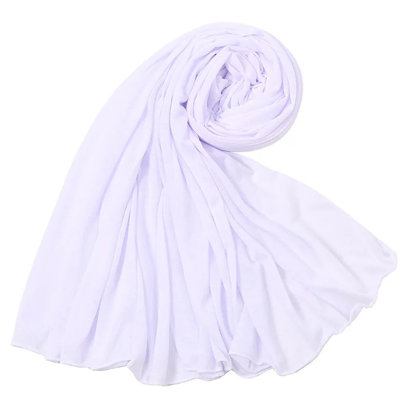 Multicolor Soft Cotton Muslim Headscarf Instant Jersey Hijab Full Cover Cap Wrap Scarf Islamic Shawls Women Turban Head Scarves