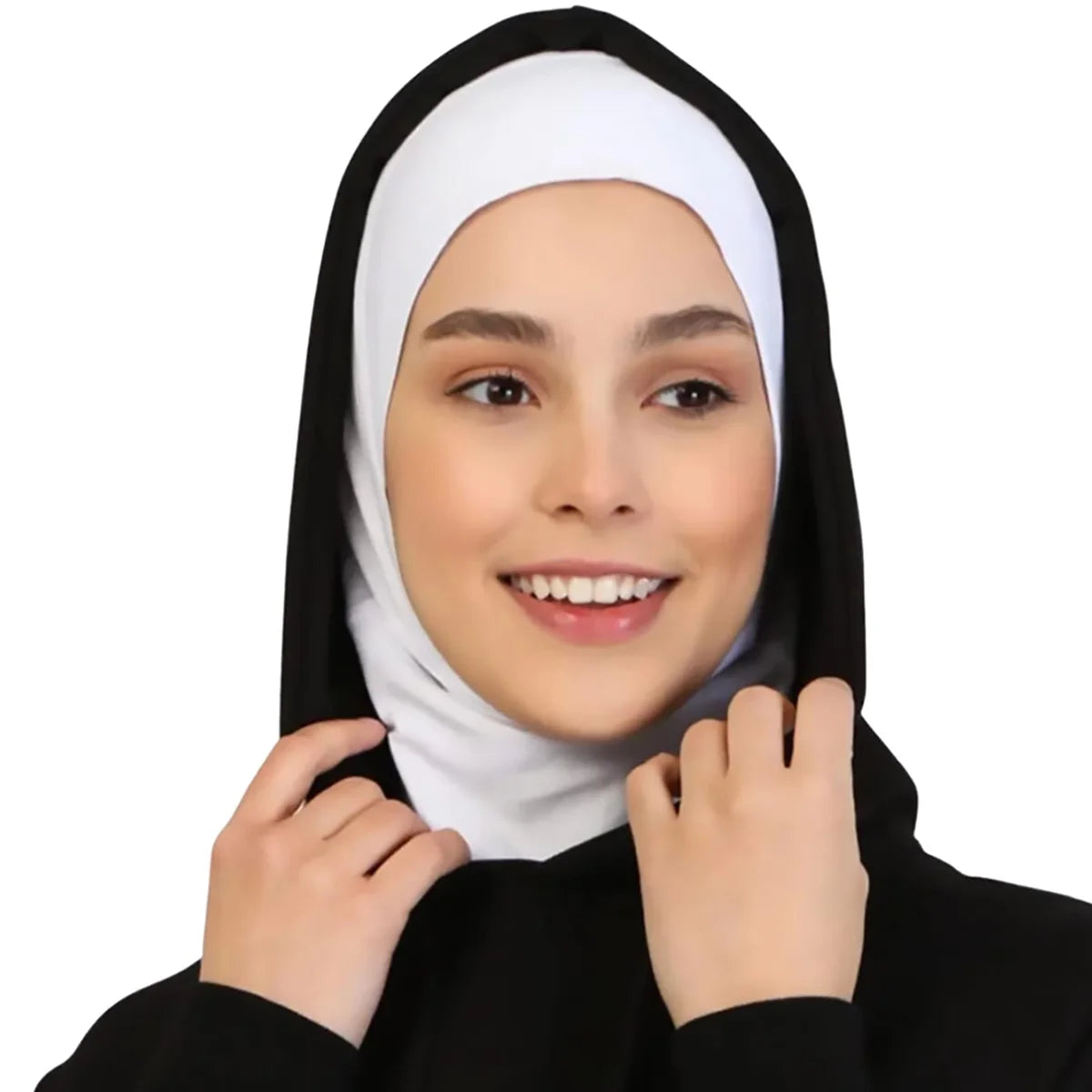 New Ready To Go wear Instant Hijab for Women Solid Color Hemp Headscarf Neck Cover Sports Hijabs Pinless Islam Shawls and Wraps