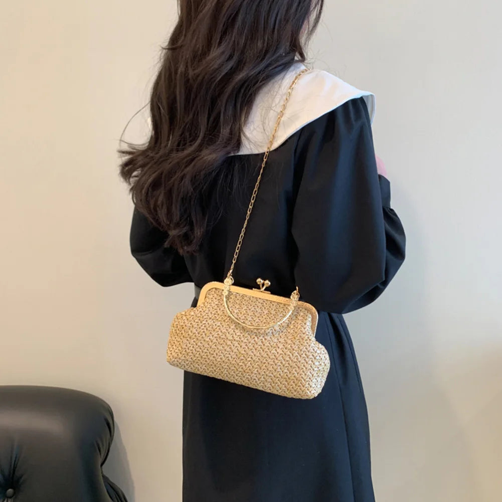 Women's Evening Shoulder Bag Handbag Clutch Bag Shining Rhinestones Bucket Bag for Party Wedding Date Night Chain Shoulder Bag