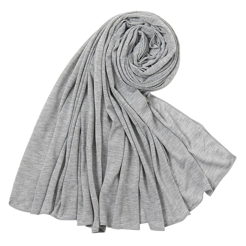 Multicolor Soft Cotton Muslim Headscarf Instant Jersey Hijab Full Cover Cap Wrap Scarf Islamic Shawls Women Turban Head Scarves