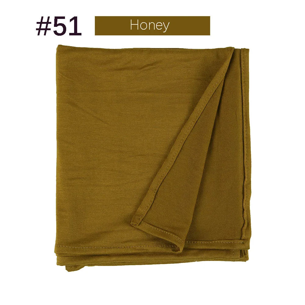 Musilim Women Strechy Jersey Hijab Good Stitch Stretch Jesey HIjabs Scarves Soft Turban Head Wraps HeadScarf