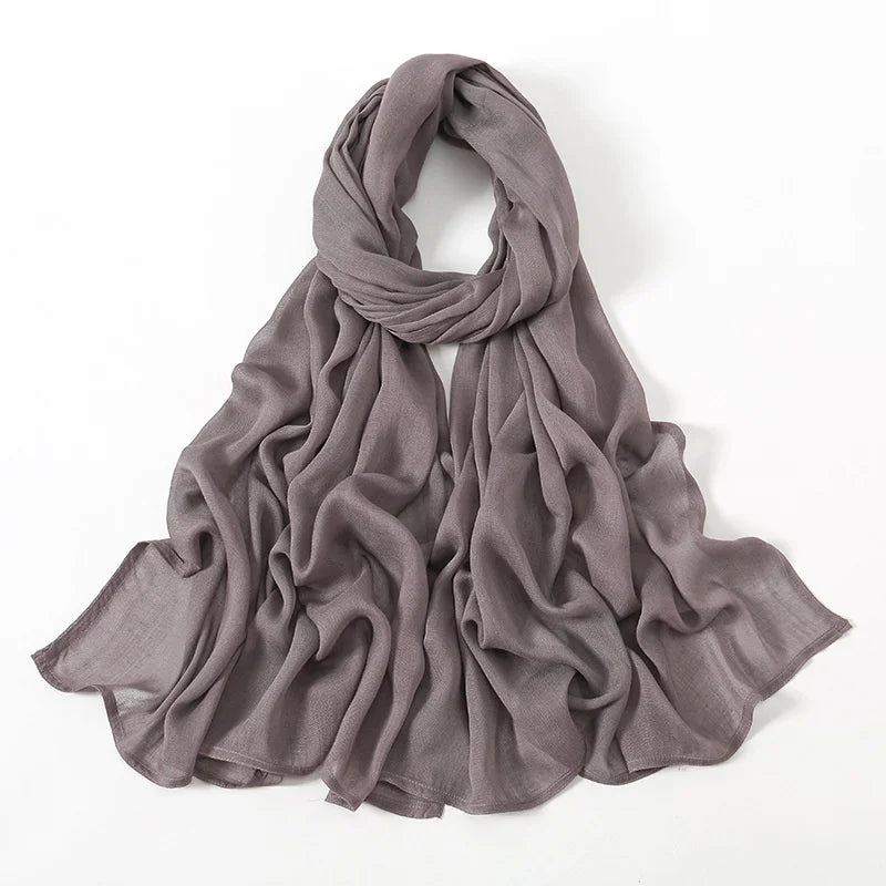 180*95cm Big Size Women Plain Solid Cotton Rayon Hijab Scarf Lady High Quality Wraps Shawls Muslim Modal Headband Islamic
