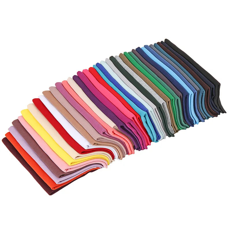 Multicolor Soft Cotton Muslim Headscarf Instant Jersey Hijab Full Cover Cap Wrap Scarf Islamic Shawls Women Turban Head Scarves