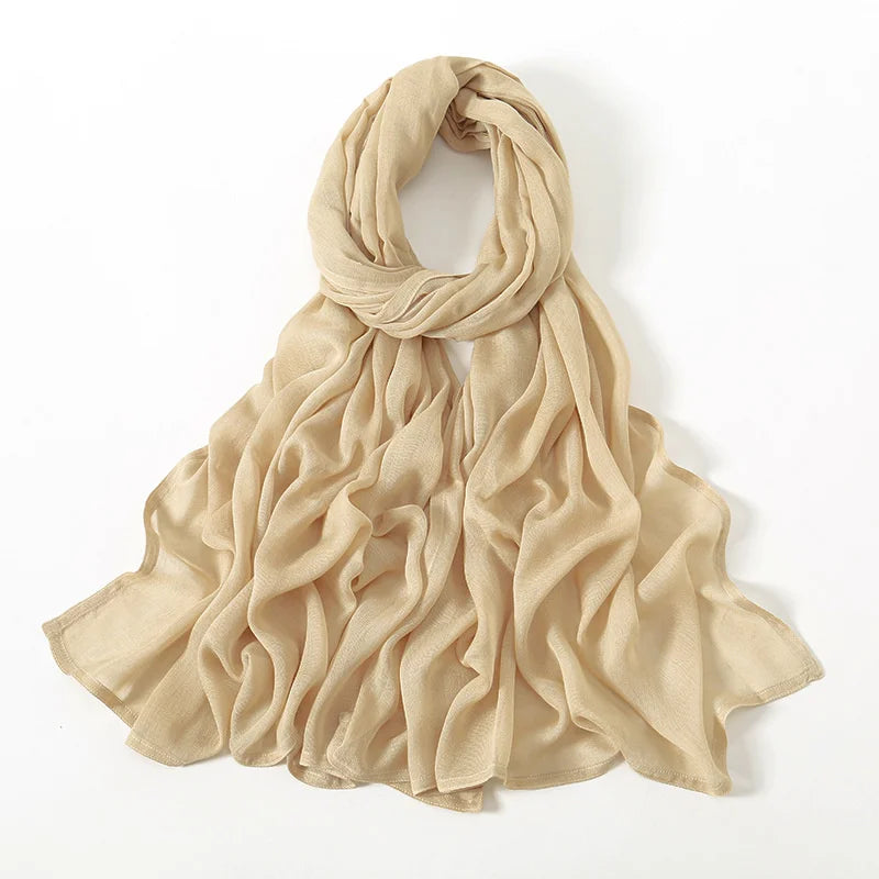180*95cm Big Size Women Plain Solid Cotton Rayon Hijab Scarf Lady High Quality Wraps Shawls Muslim Modal Headband Islamic