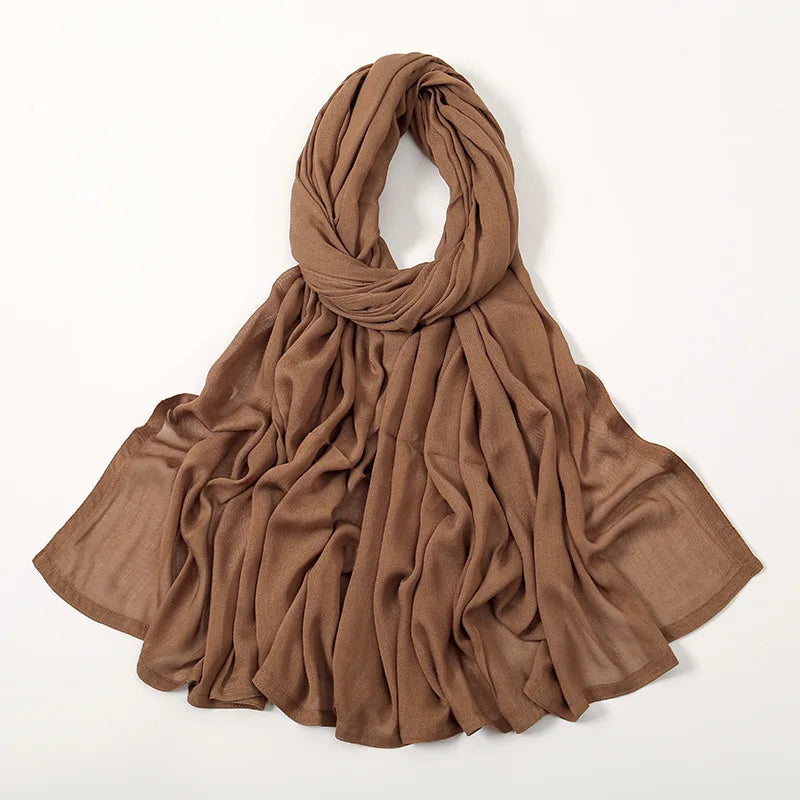 180*95cm Big Size Women Plain Solid Cotton Rayon Hijab Scarf Lady High Quality Wraps Shawls Muslim Modal Headband Islamic