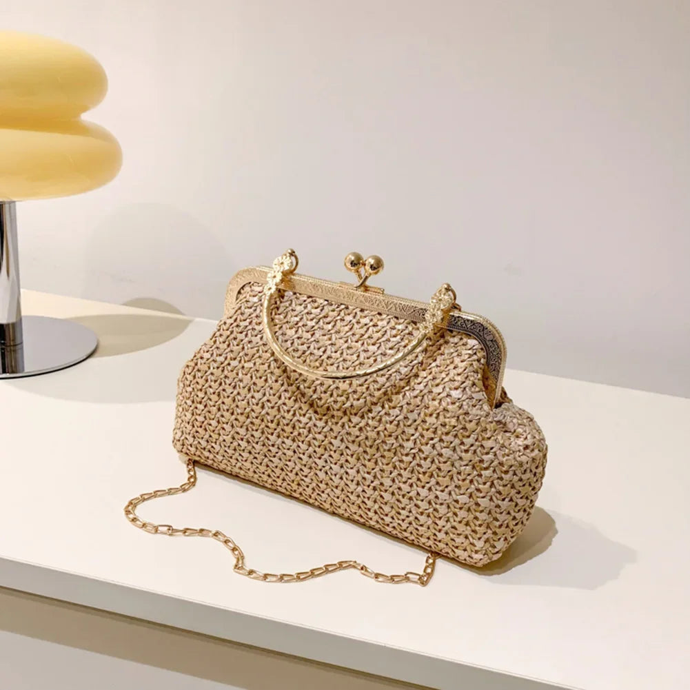 Women's Evening Shoulder Bag Handbag Clutch Bag Shining Rhinestones Bucket Bag for Party Wedding Date Night Chain Shoulder Bag