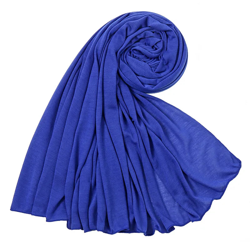 Multicolor Soft Cotton Muslim Headscarf Instant Jersey Hijab Full Cover Cap Wrap Scarf Islamic Shawls Women Turban Head Scarves