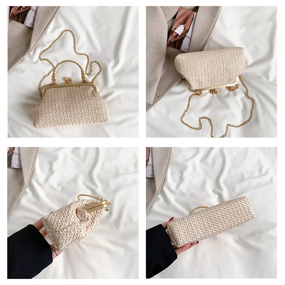 Women's Evening Shoulder Bag Handbag Clutch Bag Shining Rhinestones Bucket Bag for Party Wedding Date Night Chain Shoulder Bag