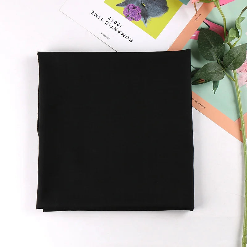 Newest Solid-Color Square Scarf Cotton Muslim Hijab Women Headband Bandana All Match Wraps Kerchief Scarves Shawl 110*110cm