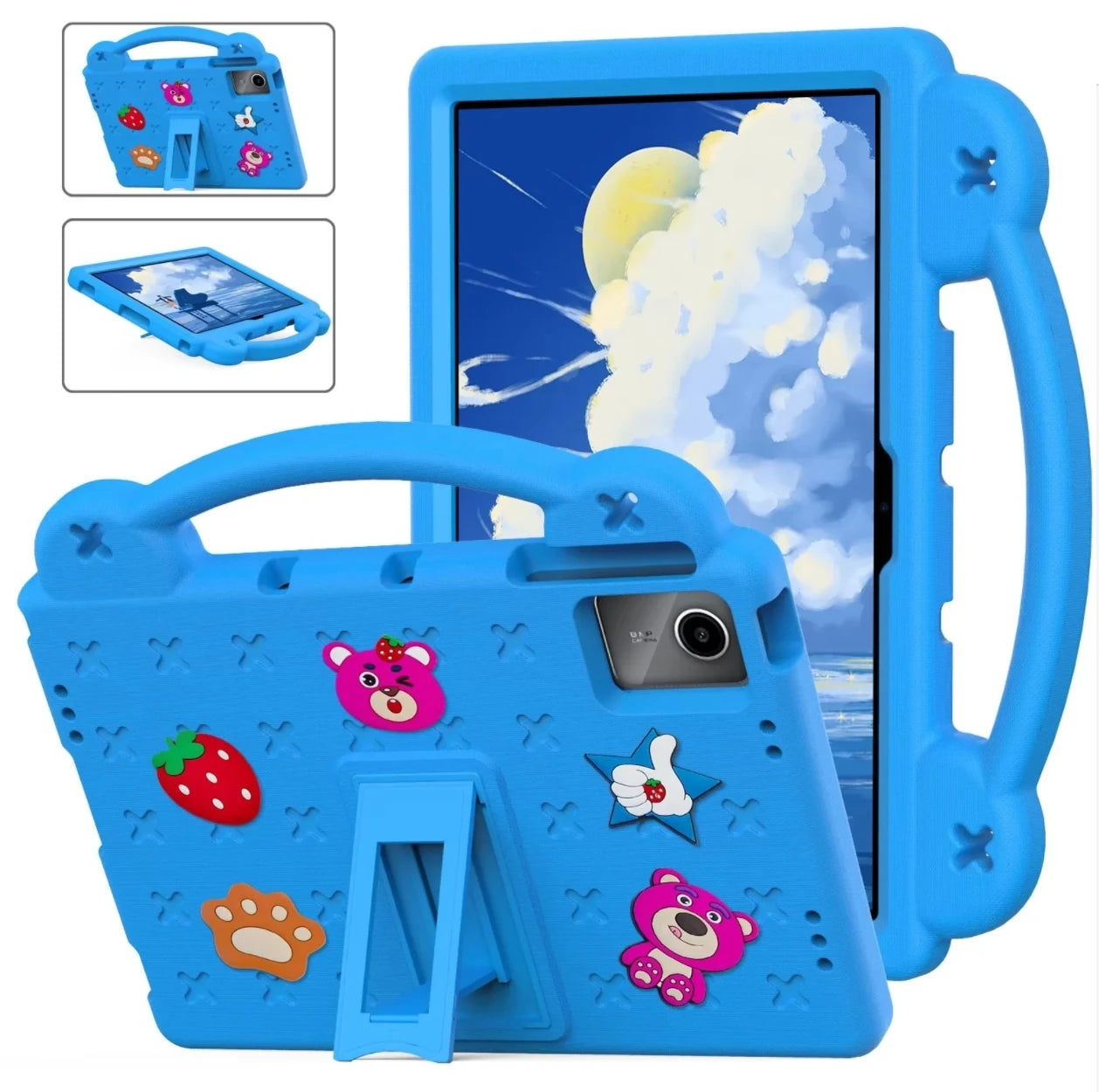 For Lenovo Tab P12 12.7 inch /Xiaoxin Pad Pro 12.7 inch TB-370FU TB-371FC Tablet Case Kids Multicolor Shockproof Shell