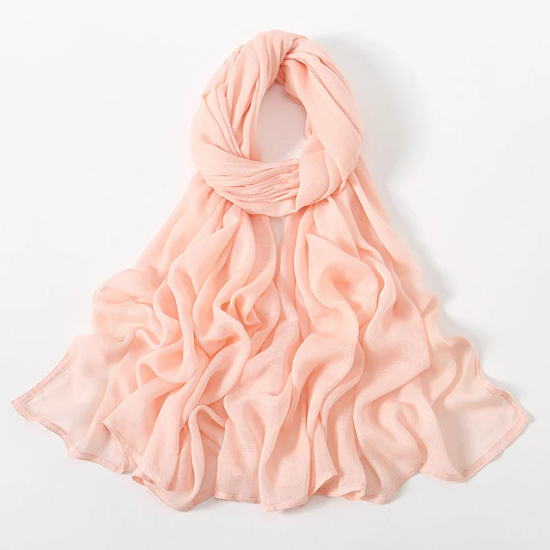 180*95cm Big Size Women Plain Solid Cotton Rayon Hijab Scarf Lady High Quality Wraps Shawls Muslim Modal Headband Islamic