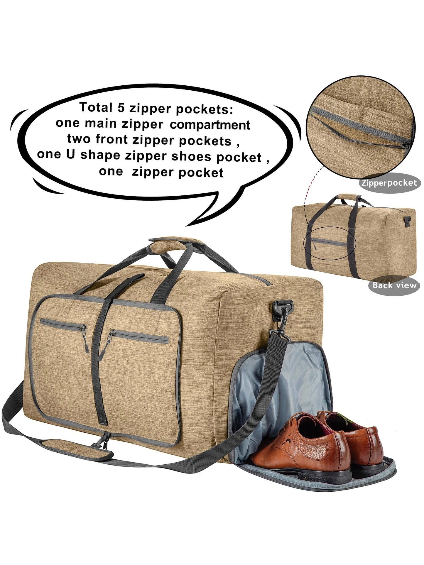 Travel Bag Handbags Large Capacity Carry On Luggage Bags Men Women Shoulder Outdoor Tote Weekend Waterproof Bag