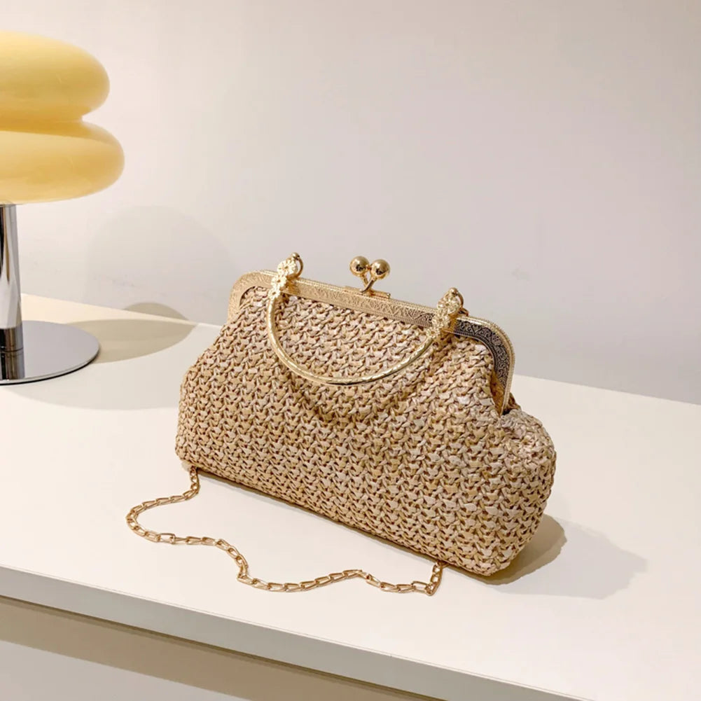 Women's Evening Shoulder Bag Handbag Clutch Bag Shining Rhinestones Bucket Bag for Party Wedding Date Night Chain Shoulder Bag