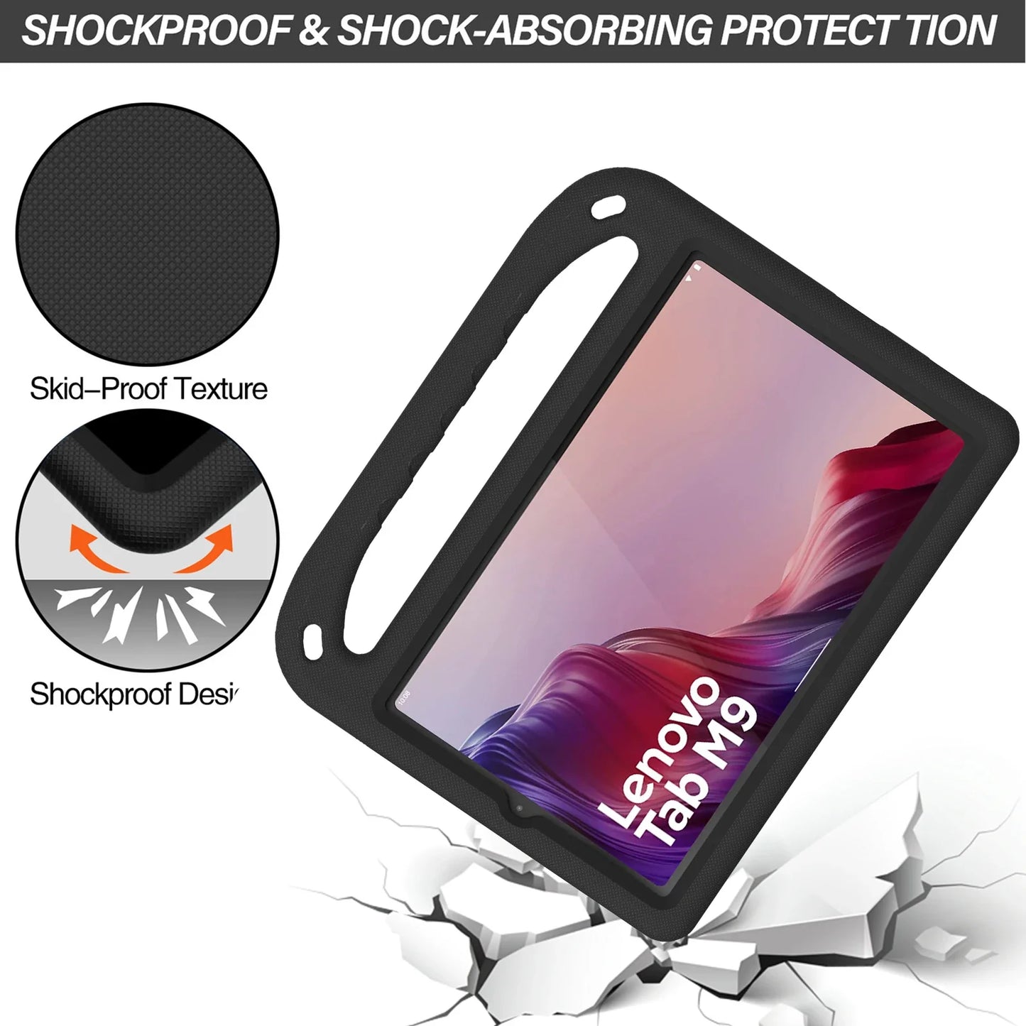 Tablet Case For Lenovo Tab M9(2023) M8 P10 K10 P11 EVA Anti-dust Shockproof Kids Cover Multicolor Shell For Lenovo
