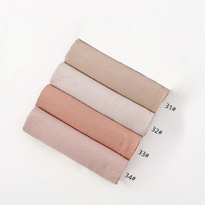 180*95cm Big Size Women Plain Solid Cotton Rayon Hijab Scarf Lady High Quality Wraps Shawls Muslim Modal Headband Islamic