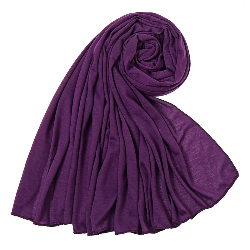 Multicolor Soft Cotton Muslim Headscarf Instant Jersey Hijab Full Cover Cap Wrap Scarf Islamic Shawls Women Turban Head Scarves