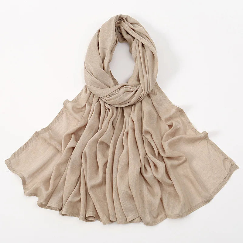 180*95cm Big Size Women Plain Solid Cotton Rayon Hijab Scarf Lady High Quality Wraps Shawls Muslim Modal Headband Islamic