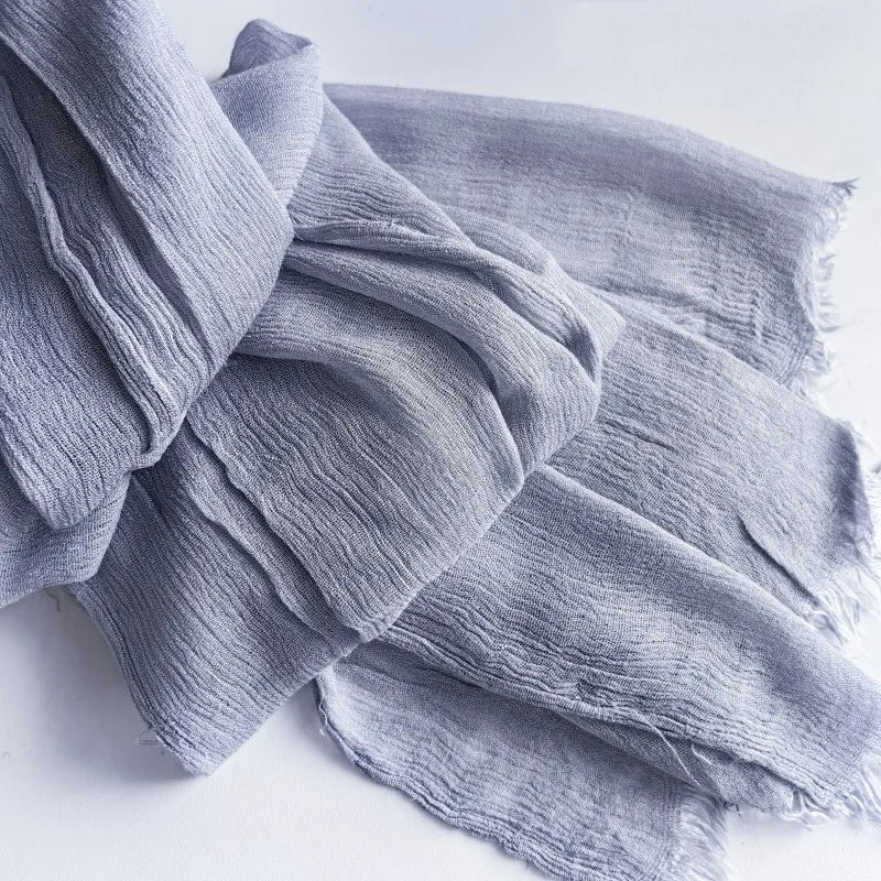 61 Colors Soft Cotton Viscose Scarf Rayon Material Muslim Hijab Mid Eastern Plain Solid Color Headscarf With Tassel