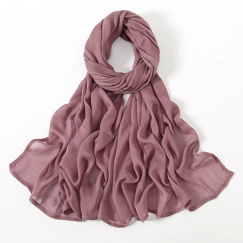 180*95cm Big Size Women Plain Solid Cotton Rayon Hijab Scarf Lady High Quality Wraps Shawls Muslim Modal Headband Islamic