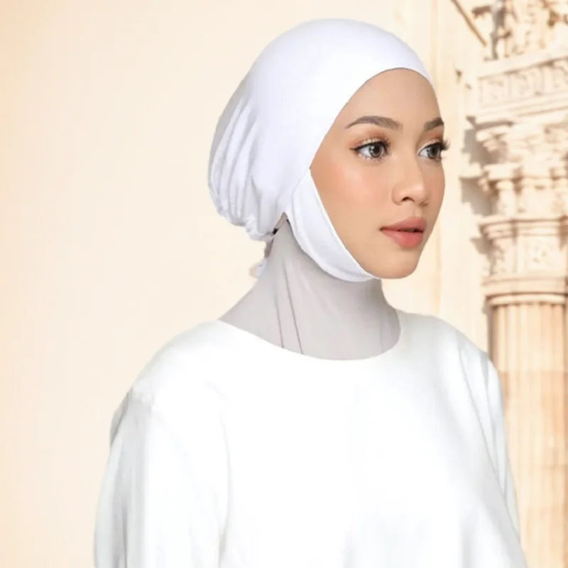 New Modal Inner Hijabs Muslim Women Undercaps Stretch Jersey Cap Islamic Turban Hat Bonnet 2024 Female Headwrap Turbante Mujer