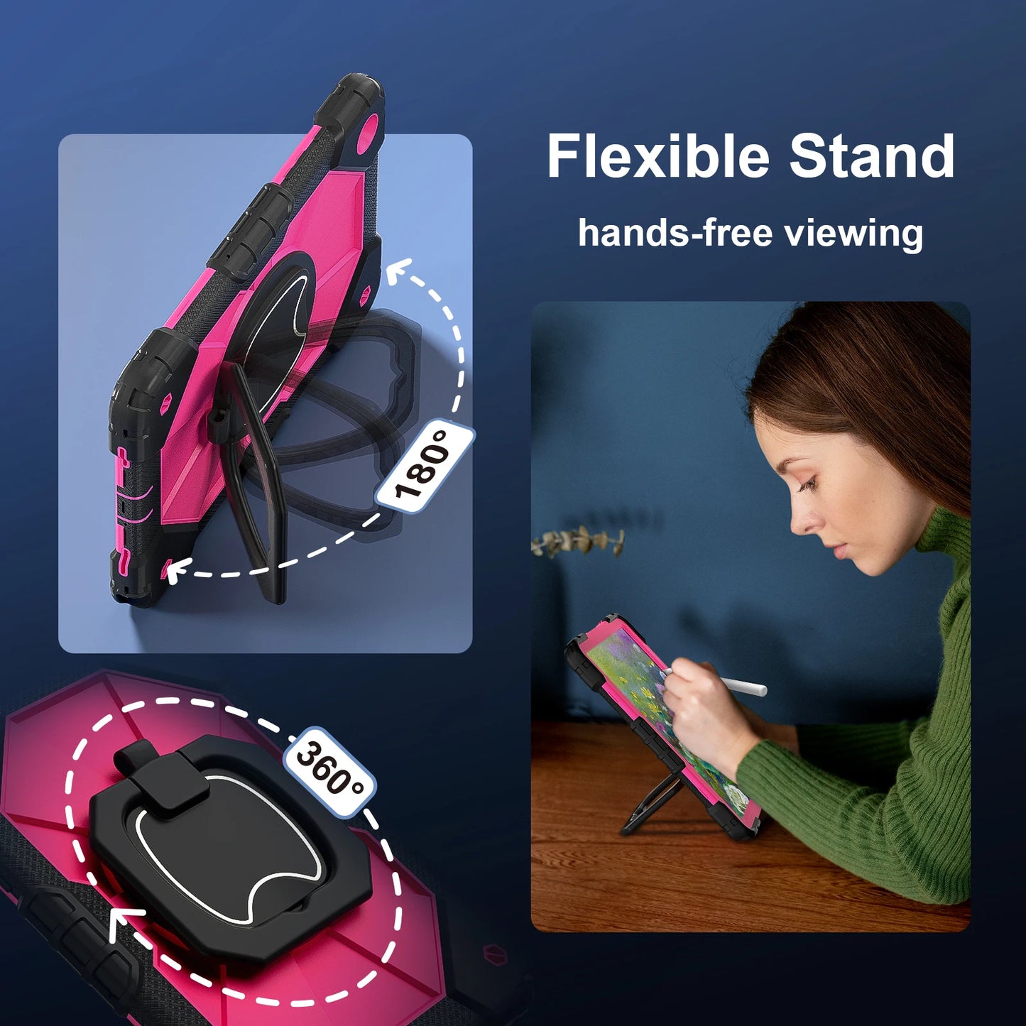 For Samsung Galaxy Tab A9 plus Funda a9 8.7 inch Kids Case X115N A7Lite T220 225 Tab A8 10.5inch Tablet Stand Shockproof Cover