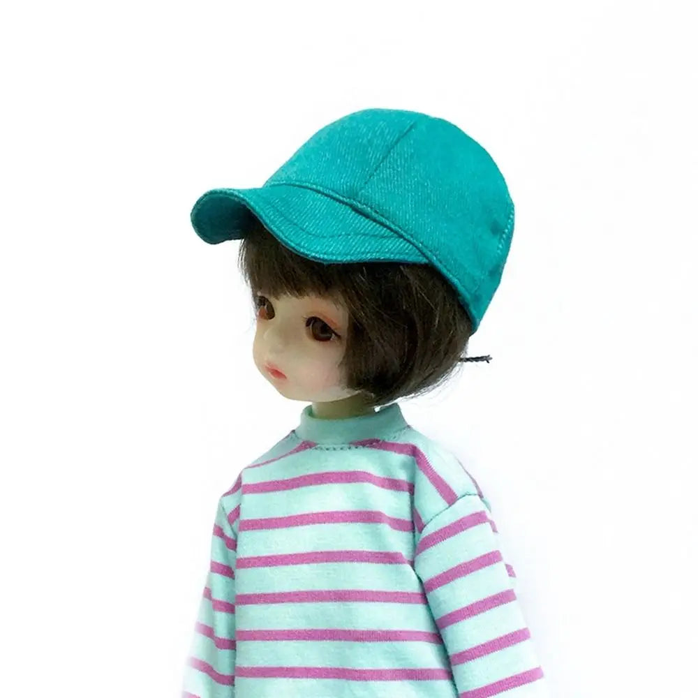 Fashion Caps Doll Baseball Cap for Ob11 Doll Hat Candy Color Cute Animal Casual Hat For 1/11 1/12 obitsu11 Doll Accessories