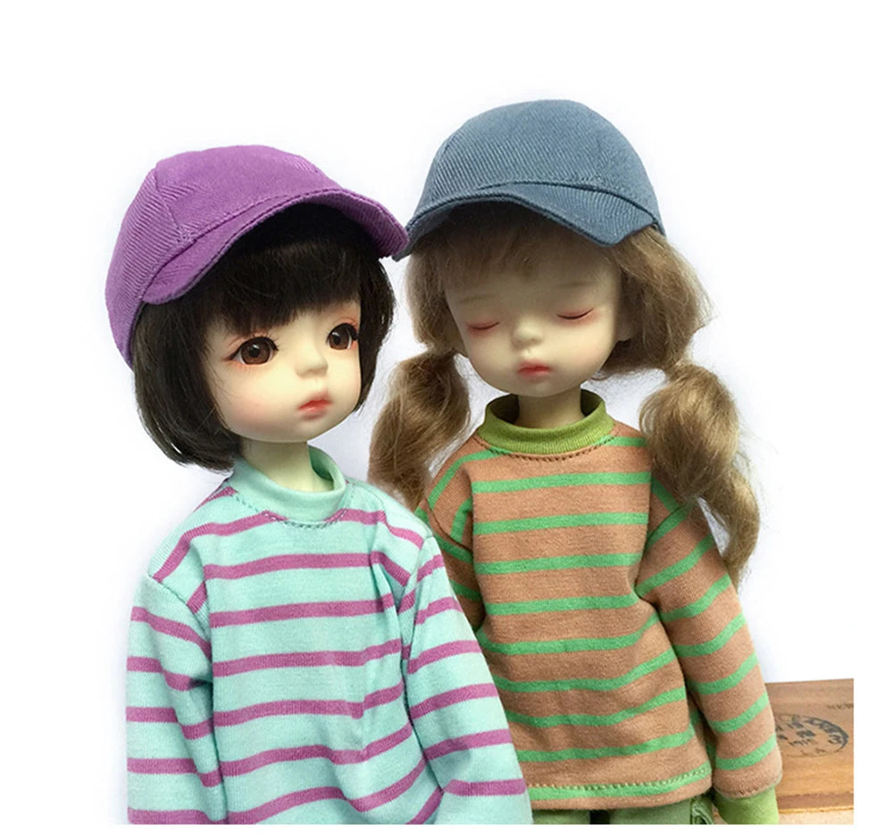 1/6 Doll Hat for Head Circumference 15-17cm 30cm BJD Baseball Cap Fisherman's Hat Fashion Doll Accessories