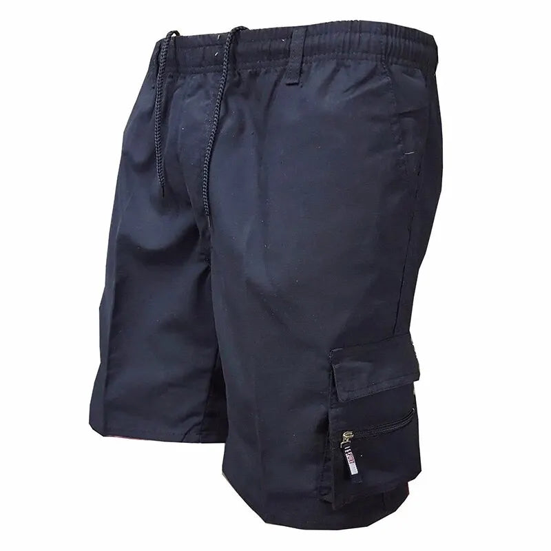 Summer New Men's Shorts Casual Work Cool Pants with 5-point Large Pocket Clothing Elastic Waist Sports Male Outfit Shorts