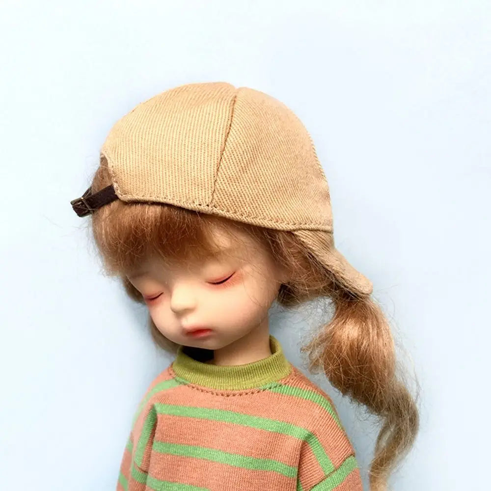 Fashion Caps Doll Baseball Cap for Ob11 Doll Hat Candy Color Cute Animal Casual Hat For 1/11 1/12 obitsu11 Doll Accessories