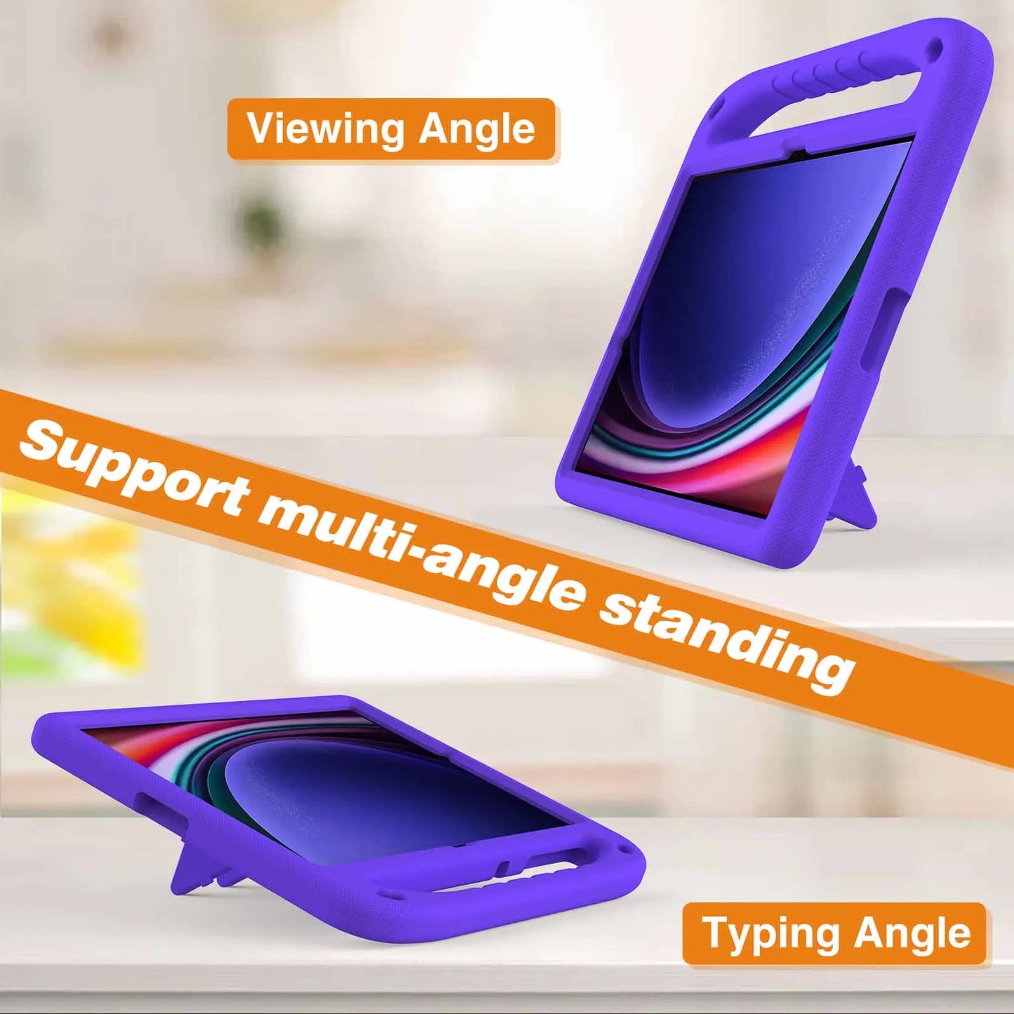 Tablet Case For Samsung Galaxy Tab S6 Lite 10.4 2020/2022/2024 SM-P610/P615 Kids Drop resistance Shockproof Cover no Pen Slot