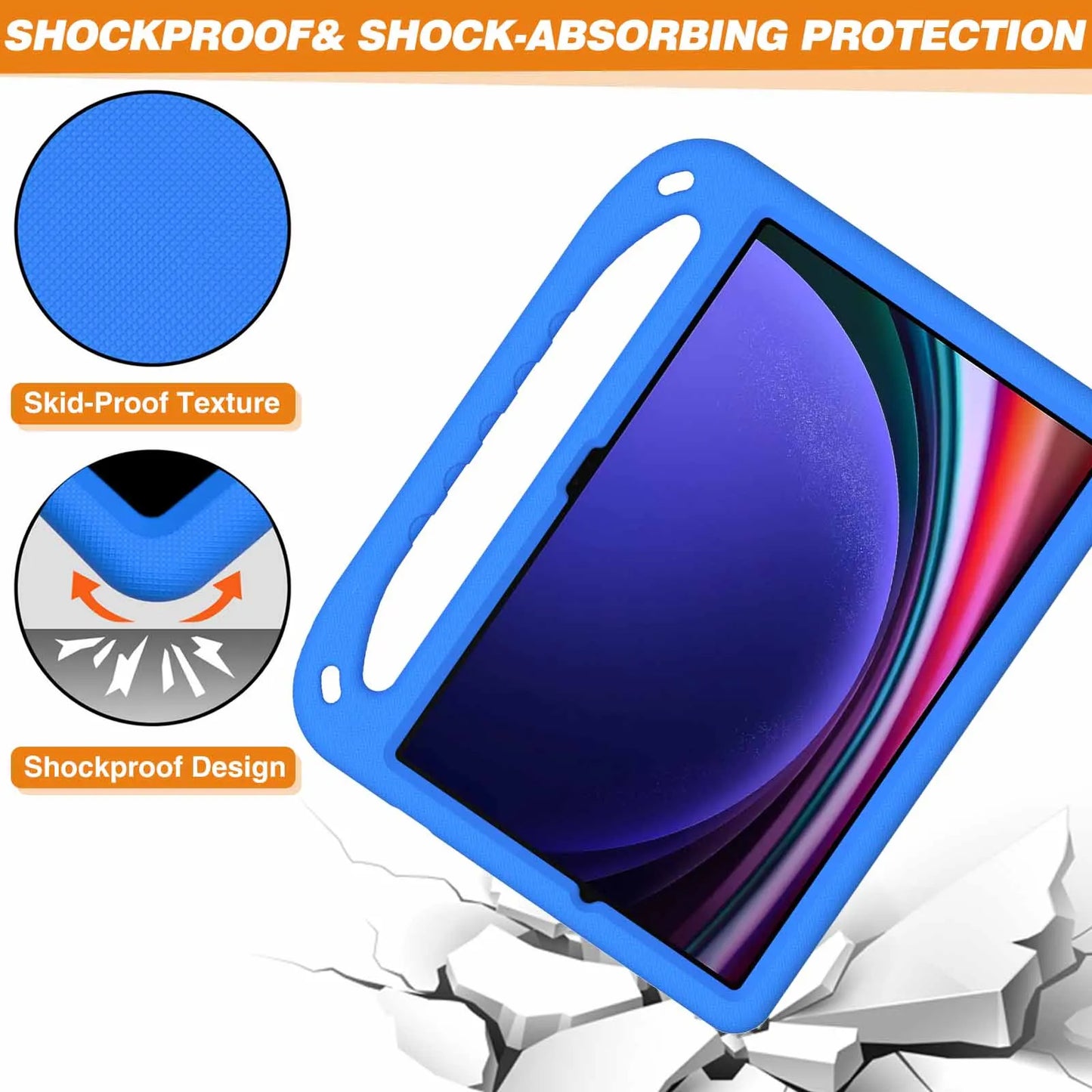 Tablet Case For Samsung Galaxy Tab S6 Lite 10.4 2020/2022/2024 SM-P610/P615 Kids Drop resistance Shockproof Cover no Pen Slot