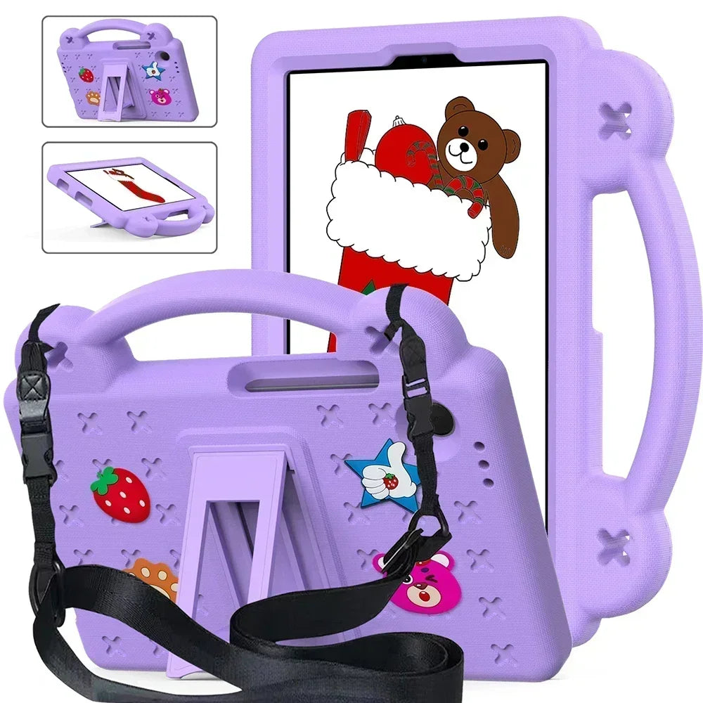 For Lenovo Tab P12 12.7 inch /Xiaoxin Pad Pro 12.7 inch TB-370FU TB-371FC Tablet Case Kids Multicolor Shockproof Shell