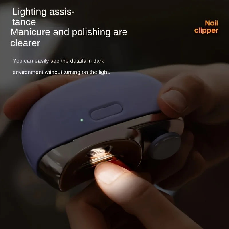 Electric Nail Clipper Grinding and Polishing 2 in 1 Multifunctional Portable Automatic Nail Grinder Electric Manicure ToolElectr