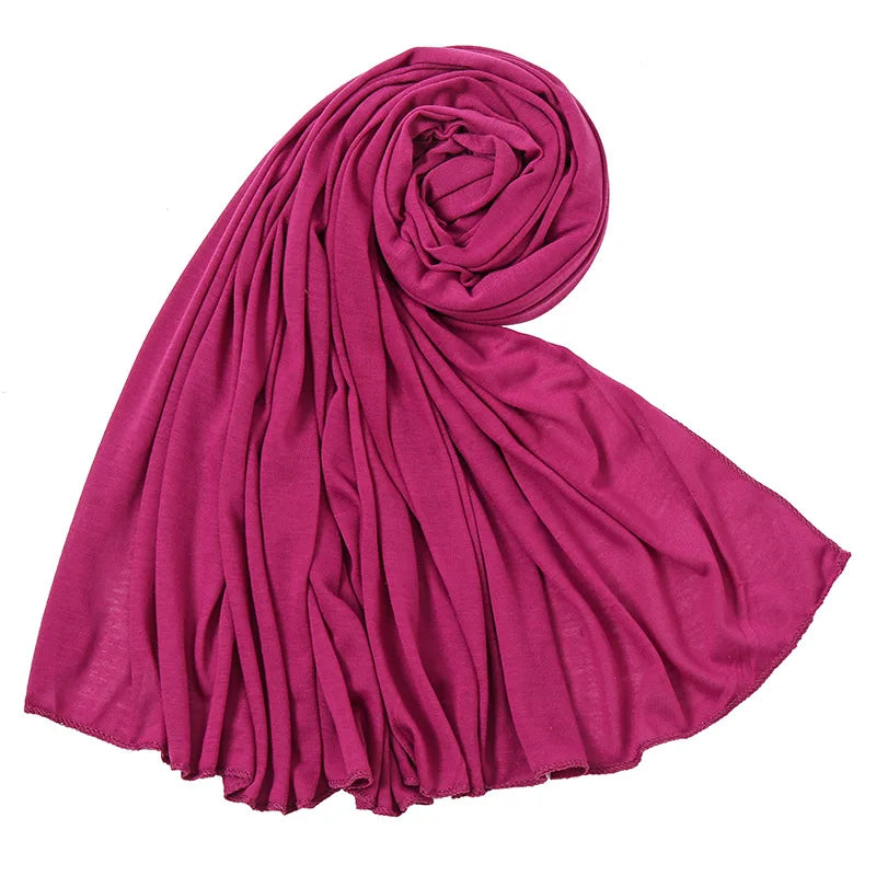 Multicolor Soft Cotton Muslim Headscarf Instant Jersey Hijab Full Cover Cap Wrap Scarf Islamic Shawls Women Turban Head Scarves