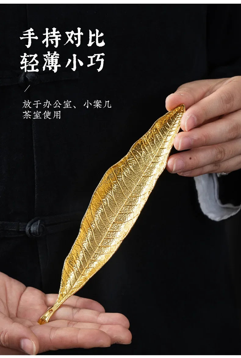 Incense Holder Ash Catcher Long Leafs Censer Meditation Home Decor Accessories