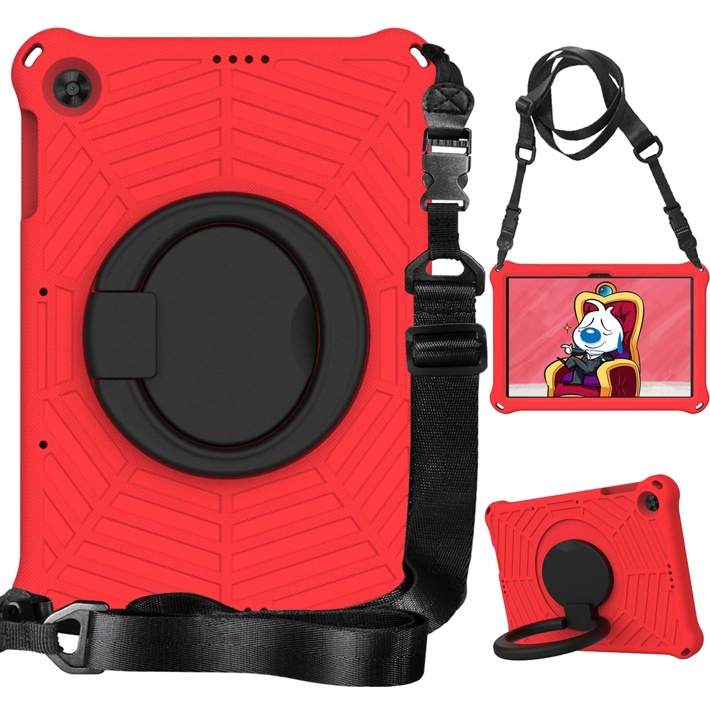 tablet case for apple iPad Pro11 Air5 10.9 Air3 Pro 10.5 iPad 10.9 10.2 Air1 Air2 9.7 mini6 mini5 4 3 2 1 Cobwebs with straps