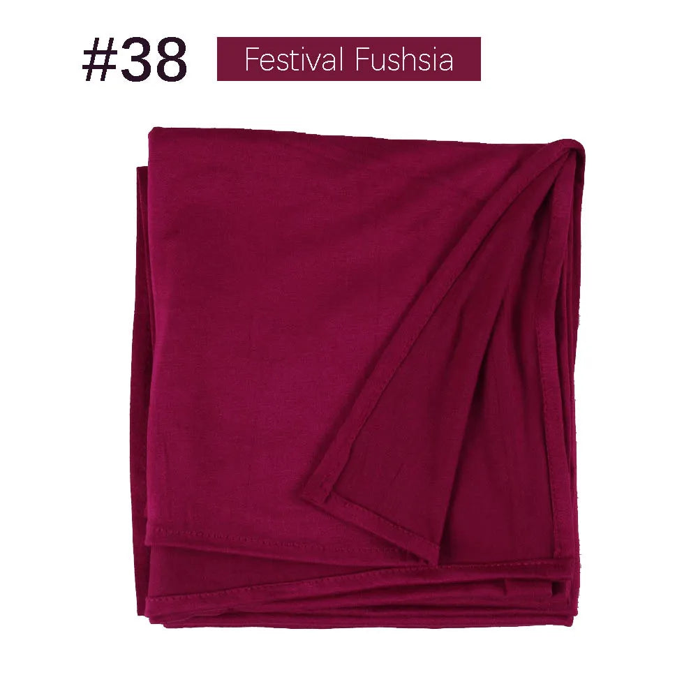 Musilim Women Strechy Jersey Hijab Good Stitch Stretch Jesey HIjabs Scarves Soft Turban Head Wraps HeadScarf