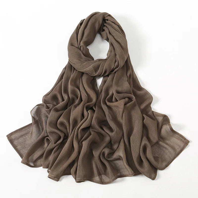 180*95cm Big Size Women Plain Solid Cotton Rayon Hijab Scarf Lady High Quality Wraps Shawls Muslim Modal Headband Islamic