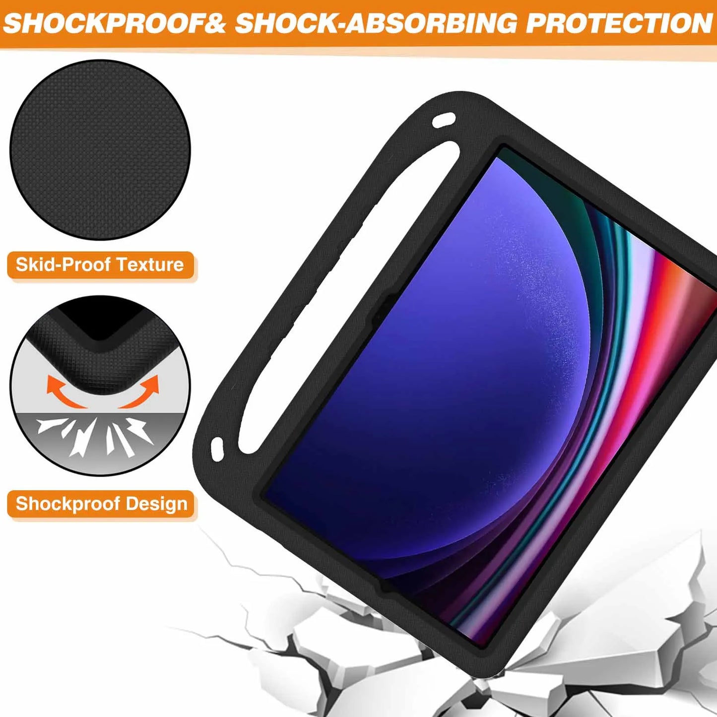 For Samsung Galaxy Tab S7 (11") SM-T870 /T875 /T876B S7+ (12.4") SM-T970/T976B/T975 S7 FE (12.4") SM-T730 Tablet Case Cover