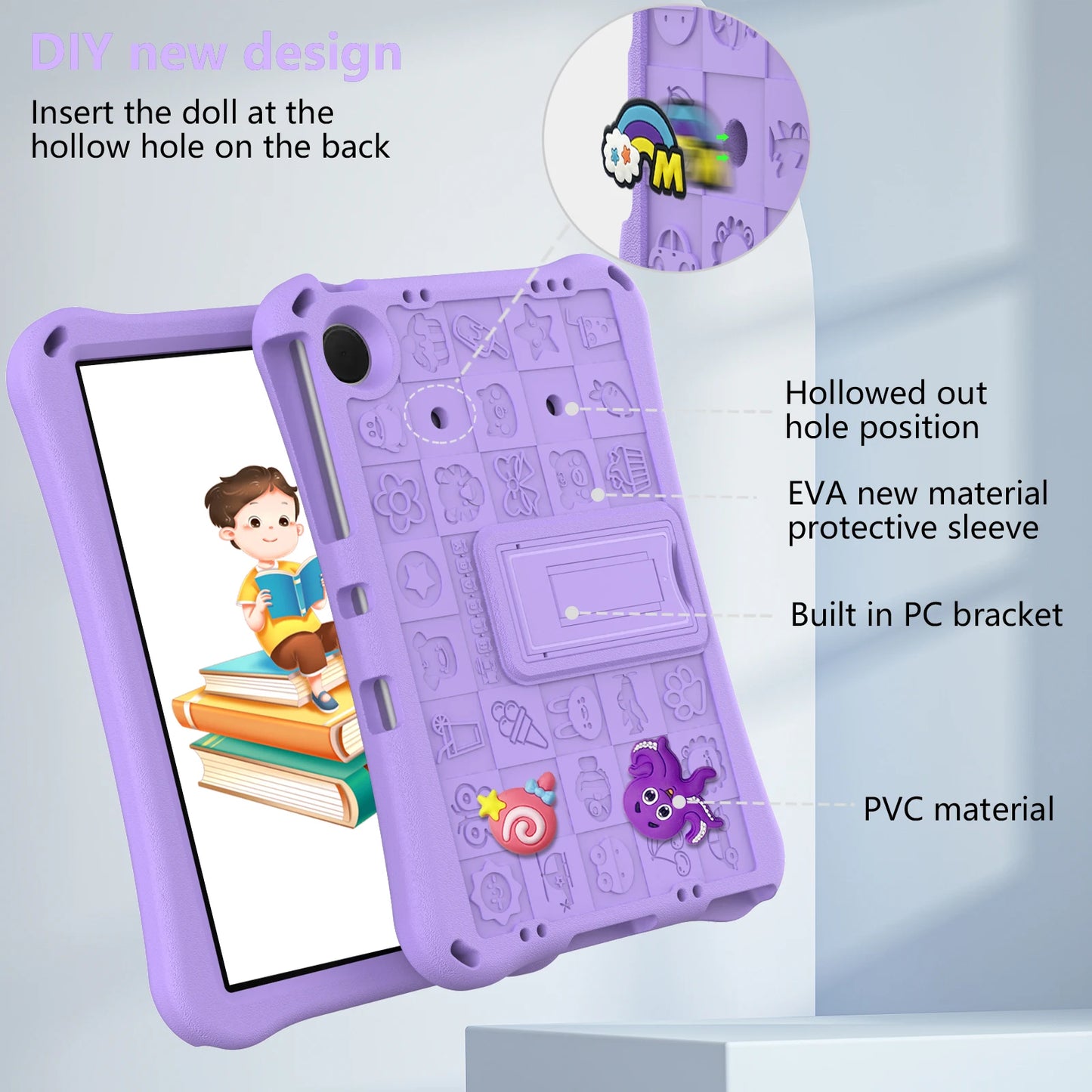 Hi baby tablet case for Samsung Tab A9Plus 11inch 2023 SM-X210 Tab A9 8.7inch 2023 SM-X115N A7Lite 8.7inch SM-T220 Tab A T290