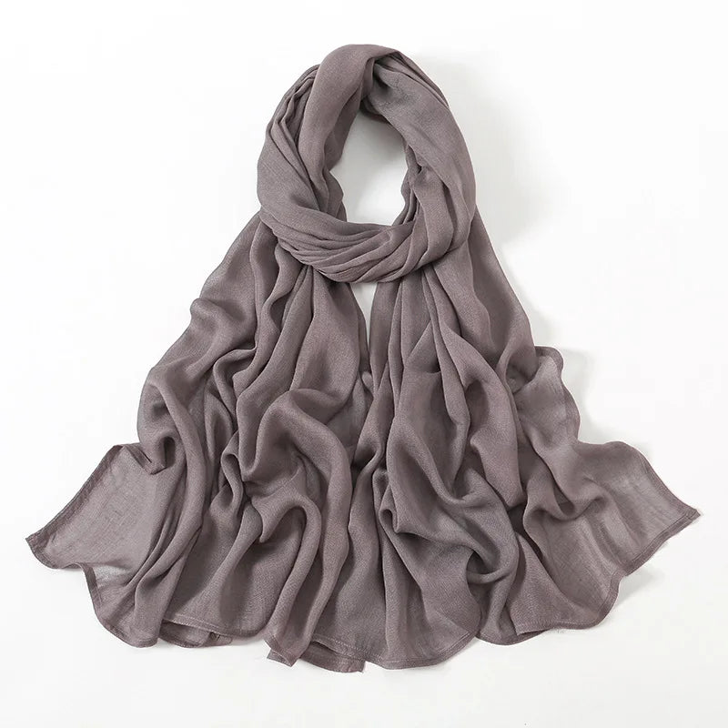 180*95cm Big Size Women Plain Solid Cotton Rayon Hijab Scarf Lady High Quality Wraps Shawls Muslim Modal Headband Islamic