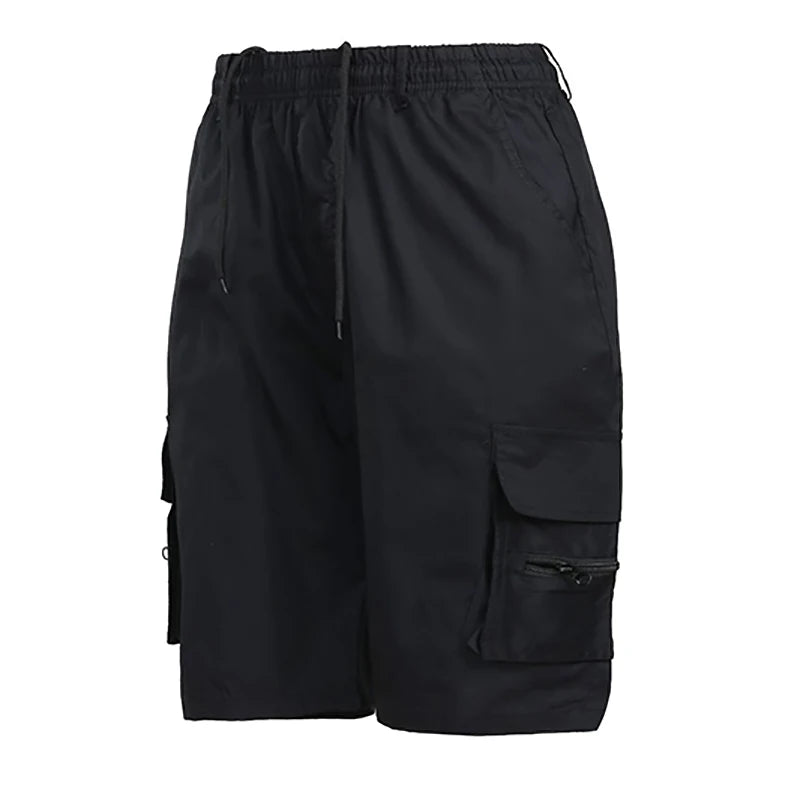 Summer New Men's Shorts Casual Work Cool Pants with 5-point Large Pocket Clothing Elastic Waist Sports Male Outfit Shorts